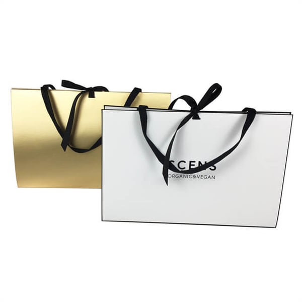 Custom Fancy Triangle Style Paper Bags