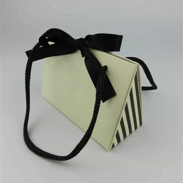 Custom Yellow Triangle Style Paper Bags